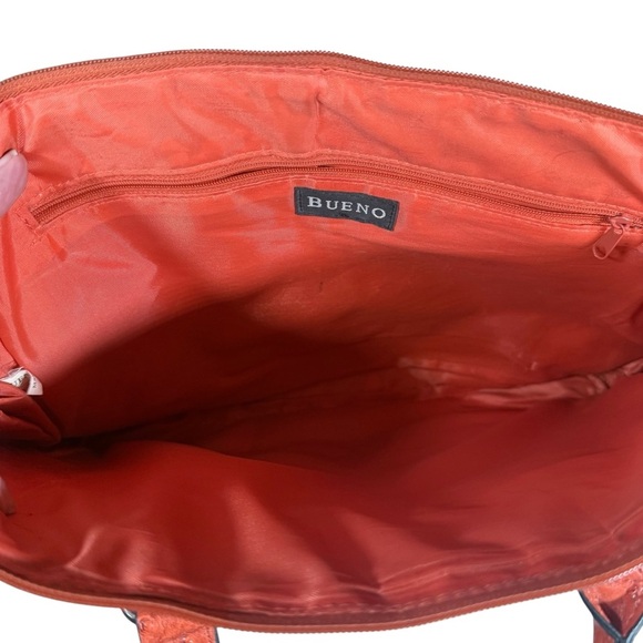 Bueno Orange Laptop Bag Faux Ostrich - Picture 5 of 12